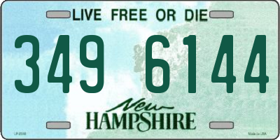 NH license plate 3496144