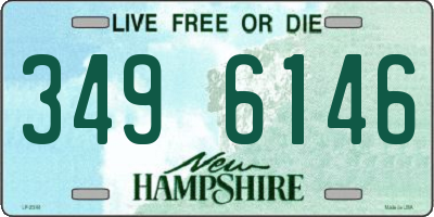 NH license plate 3496146