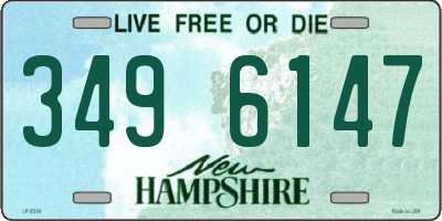 NH license plate 3496147