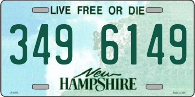 NH license plate 3496149