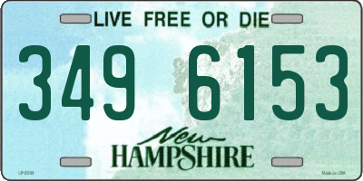 NH license plate 3496153