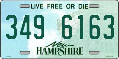 NH license plate 3496163
