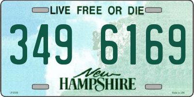 NH license plate 3496169