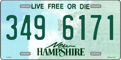 NH license plate 3496171