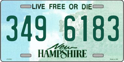 NH license plate 3496183