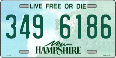 NH license plate 3496186
