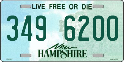 NH license plate 3496200