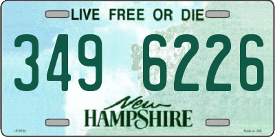 NH license plate 3496226