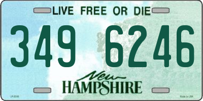 NH license plate 3496246