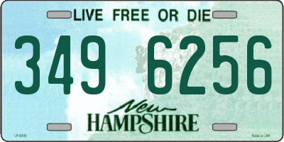 NH license plate 3496256