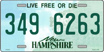 NH license plate 3496263