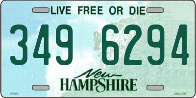 NH license plate 3496294