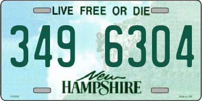 NH license plate 3496304