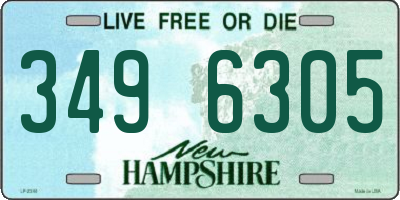 NH license plate 3496305