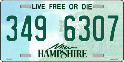 NH license plate 3496307