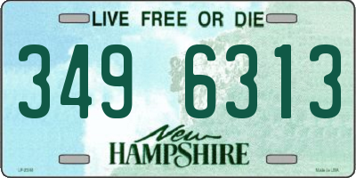 NH license plate 3496313