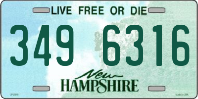 NH license plate 3496316