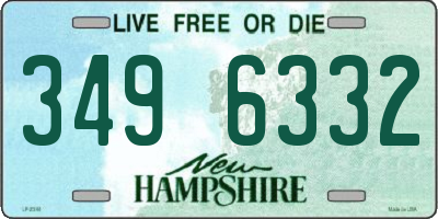 NH license plate 3496332