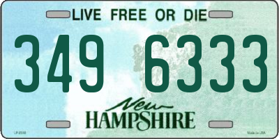 NH license plate 3496333