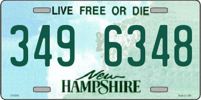 NH license plate 3496348