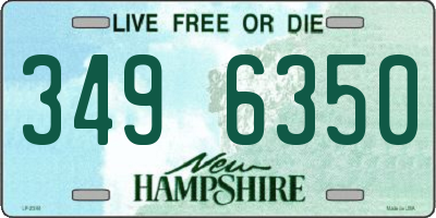 NH license plate 3496350