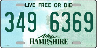 NH license plate 3496369