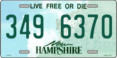 NH license plate 3496370