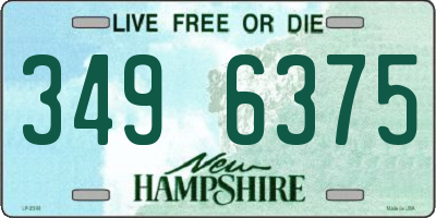 NH license plate 3496375