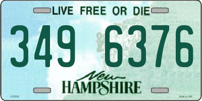 NH license plate 3496376