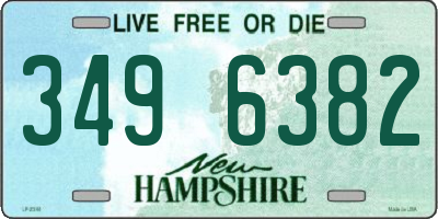 NH license plate 3496382