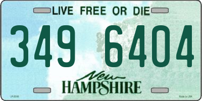 NH license plate 3496404