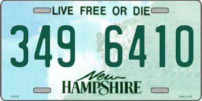 NH license plate 3496410