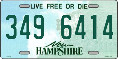 NH license plate 3496414