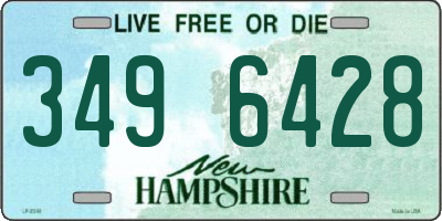 NH license plate 3496428