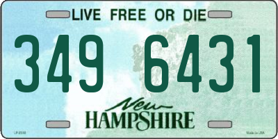 NH license plate 3496431