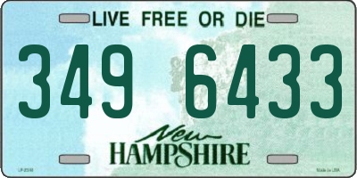 NH license plate 3496433