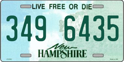 NH license plate 3496435