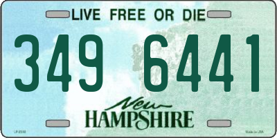 NH license plate 3496441