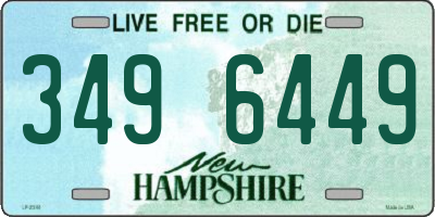 NH license plate 3496449
