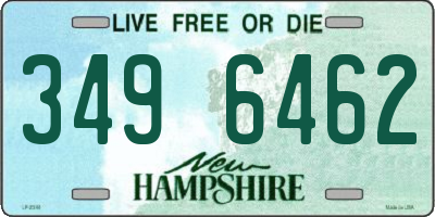 NH license plate 3496462