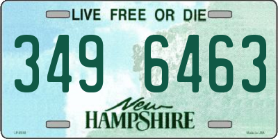 NH license plate 3496463