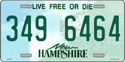 NH license plate 3496464