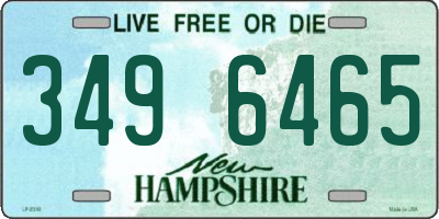 NH license plate 3496465