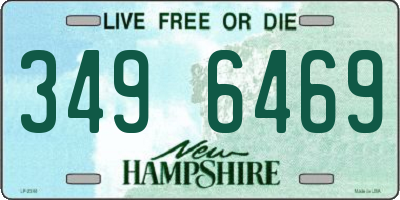 NH license plate 3496469