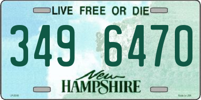NH license plate 3496470