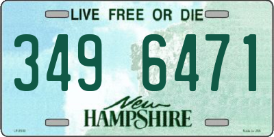 NH license plate 3496471