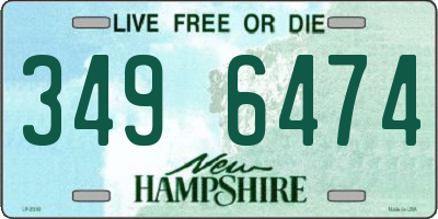 NH license plate 3496474