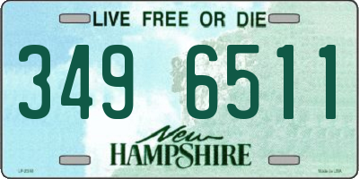 NH license plate 3496511