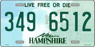 NH license plate 3496512