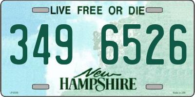 NH license plate 3496526